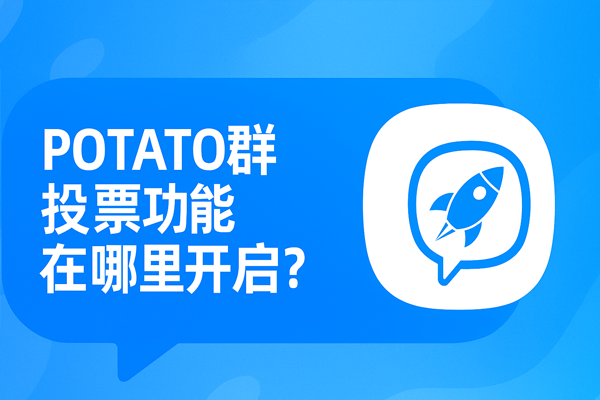POTATO群投票功能在哪里开启？